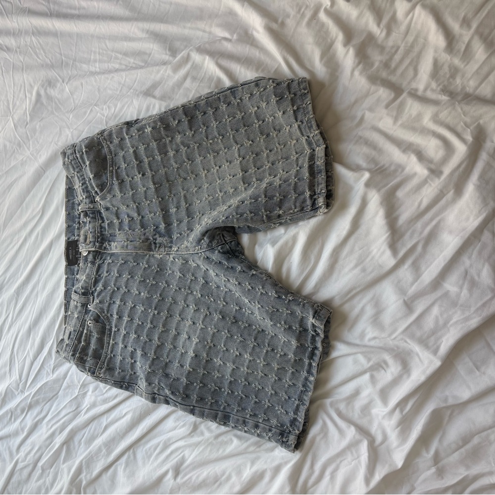 Forever 21 Light Blue Distressed Denim Shorts